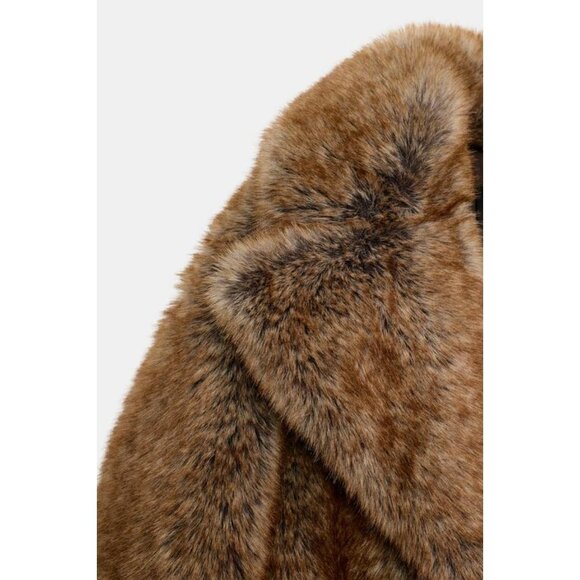ZARA FAUX FUR COAT ZW COLLECTION LIMITED EDITION - Picture 7 of 7